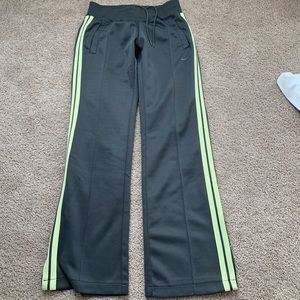 Nike Grey and Lime Green Pants